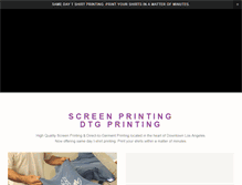 Tablet Screenshot of dtscreenprinting.com